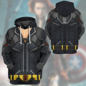 MV T-shirt Black Widow Costume Black Red Yellow Shirt Hoodie MV Hoodie 2023