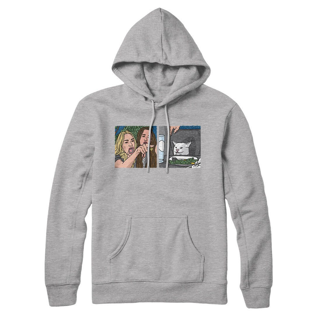 Woman Yelling At A Cat Meme Hoodie