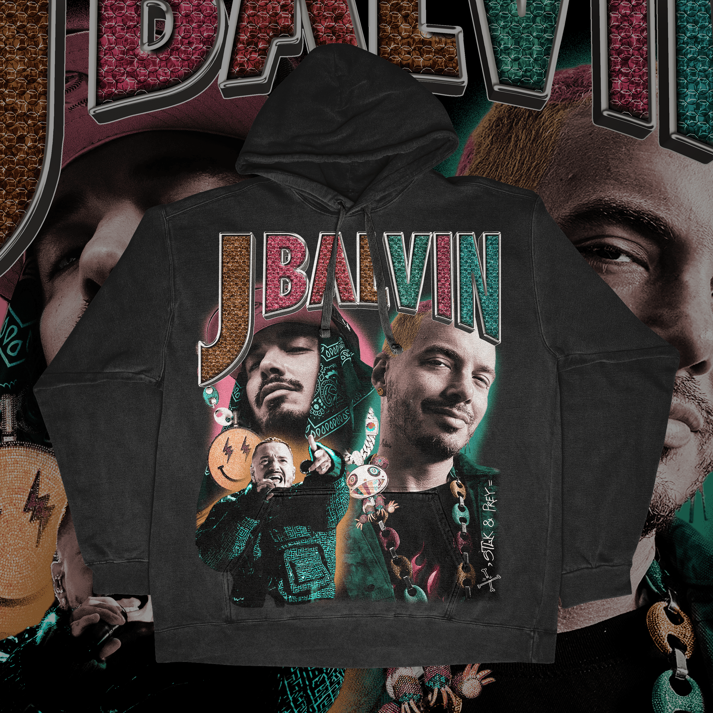 J Balvin Hoodie Unisex Fit Graphic Hoodie