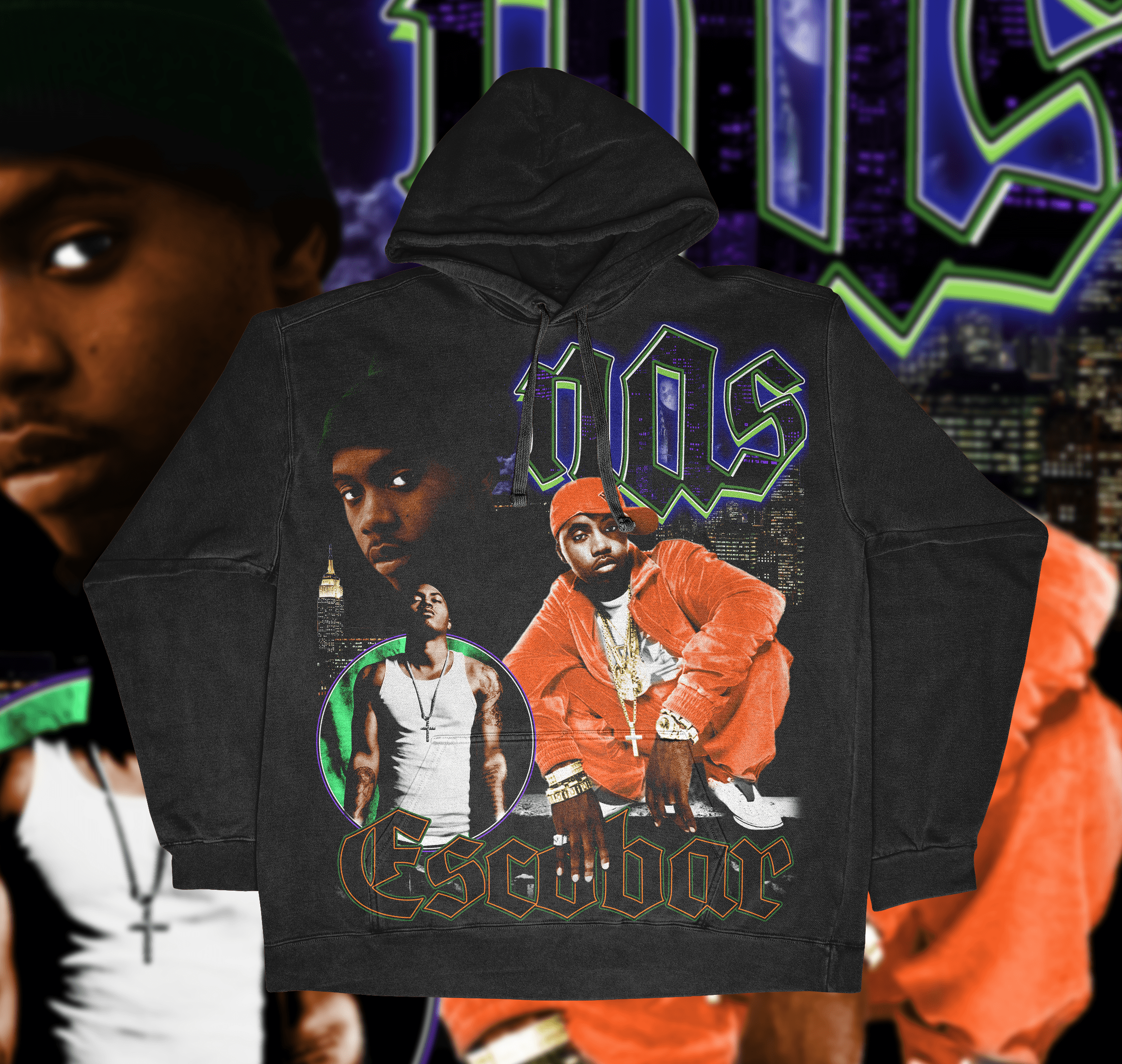 Nas Unisex Fit Graphic Hoodie