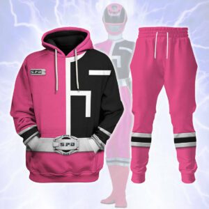 S.P.D Pink Ranger Hoodies Sweatshirt T-shirt Sweatpants Hawaiian Tracksuit - FoxEcommerce Exclusive