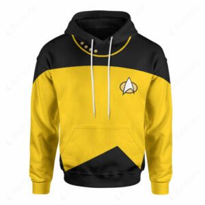 Star Trek The Next Generation Duty Uniform Yellow Suit Costume Hoodie Sweatshirt T-Shirt Sweatpants Tracksuit - FoxEcommerce Exclusive