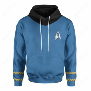 Star Trek The Original Series Blue Suit Costume Hoodie Sweatshirt T-Shirt Sweatpants Tracksuit - FoxEcommerce Exclusive